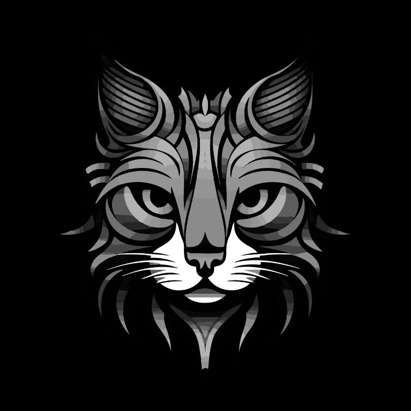 Cat Portrait Head