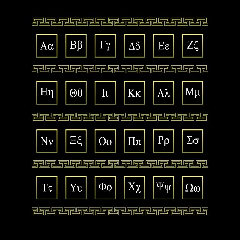Alphabet grec Grèce