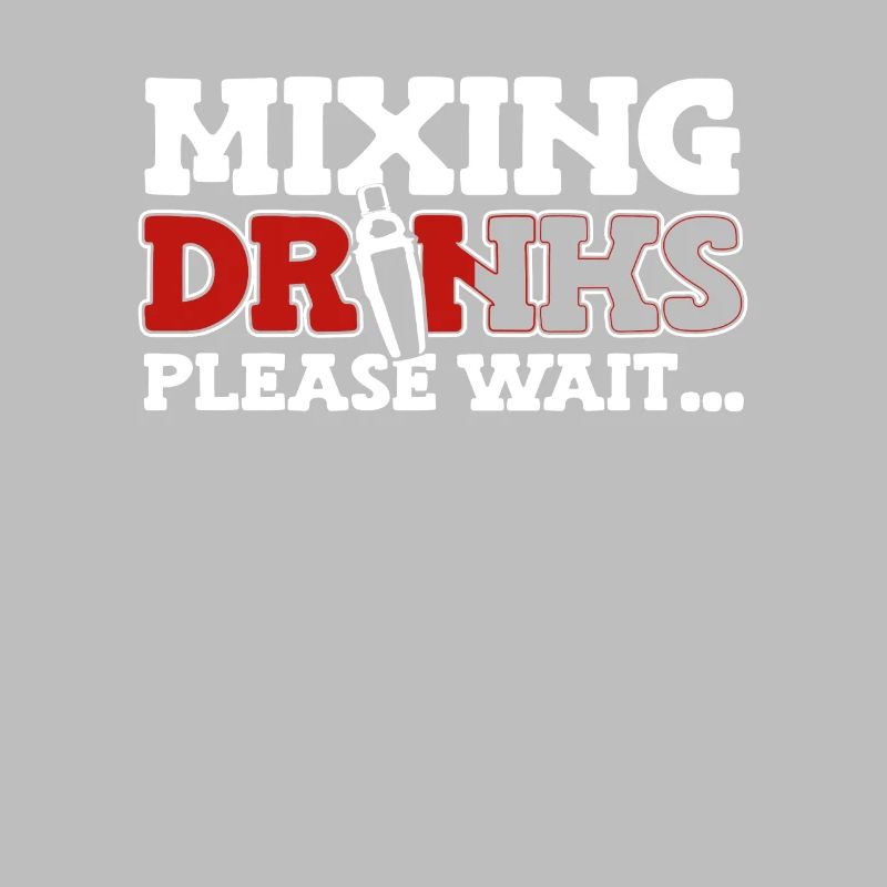 Mixing Drinks Please Wait Barman Bartender
