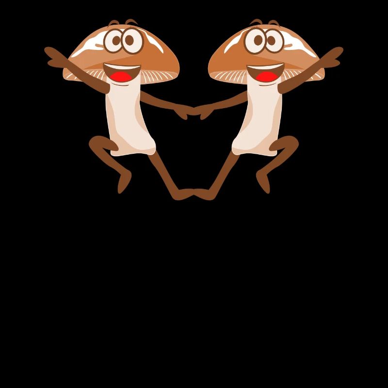 Champignons Danse Boogie Woogie Cueilleurs de champignons