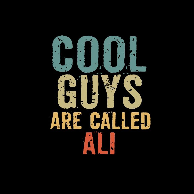 Cool guys are called ali