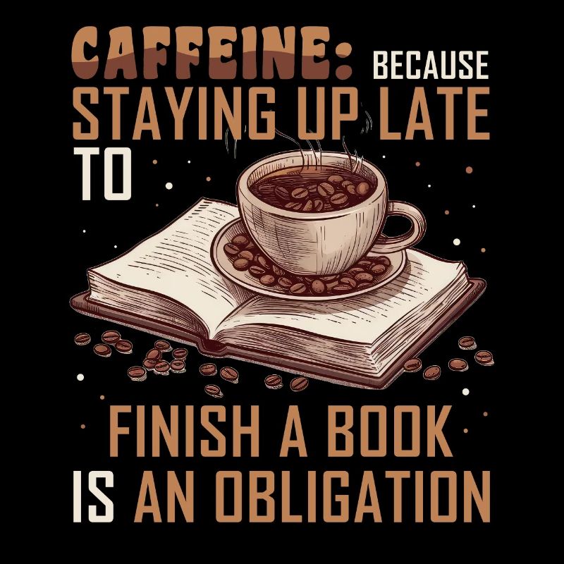 Funny Book Reader Coffee Lover Bookworm Caffeine Q
