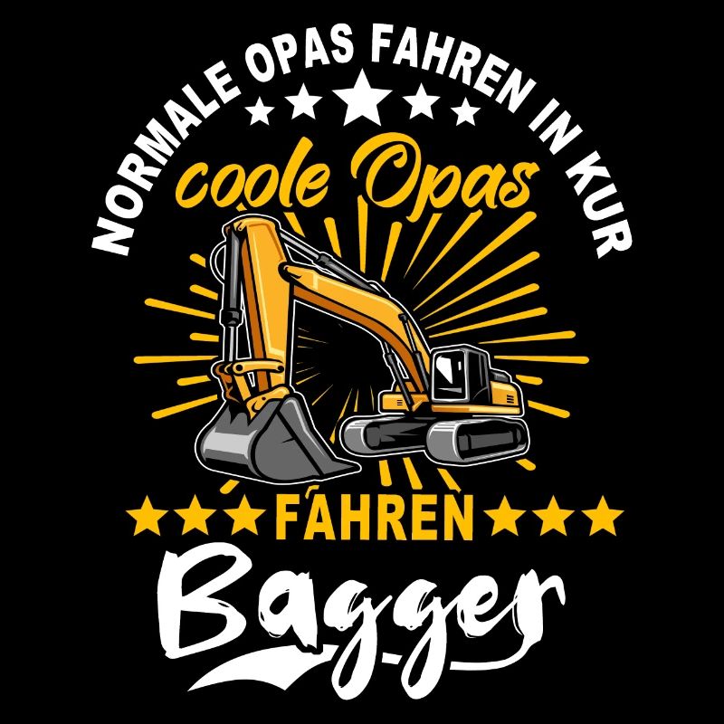 Baggerfahrer Opa Baggerführer