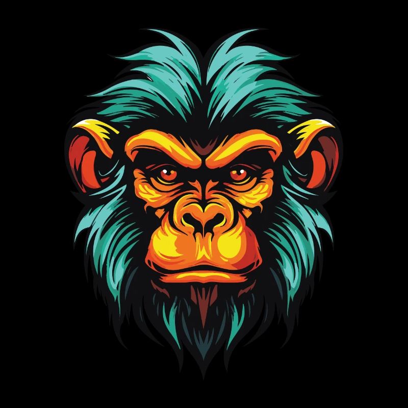 Affe Kopf