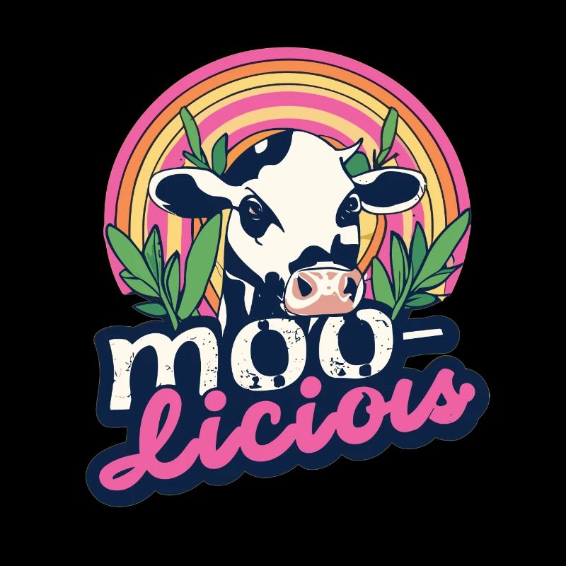 Vache Vaches Moo-Licious Farmer Tête De Vache
