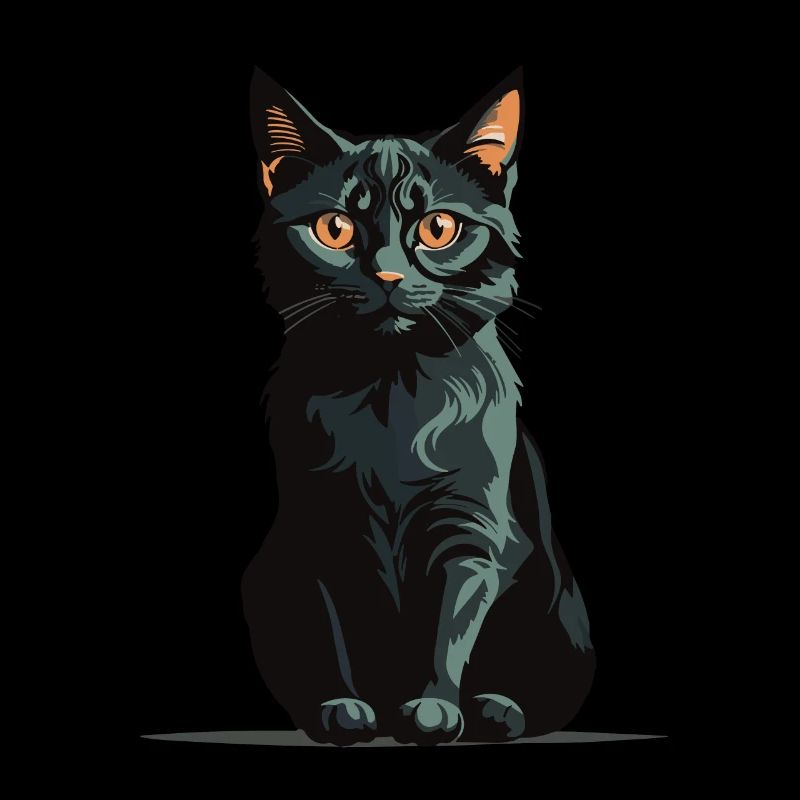 Chat magique d’Halloween Conception de chat magique