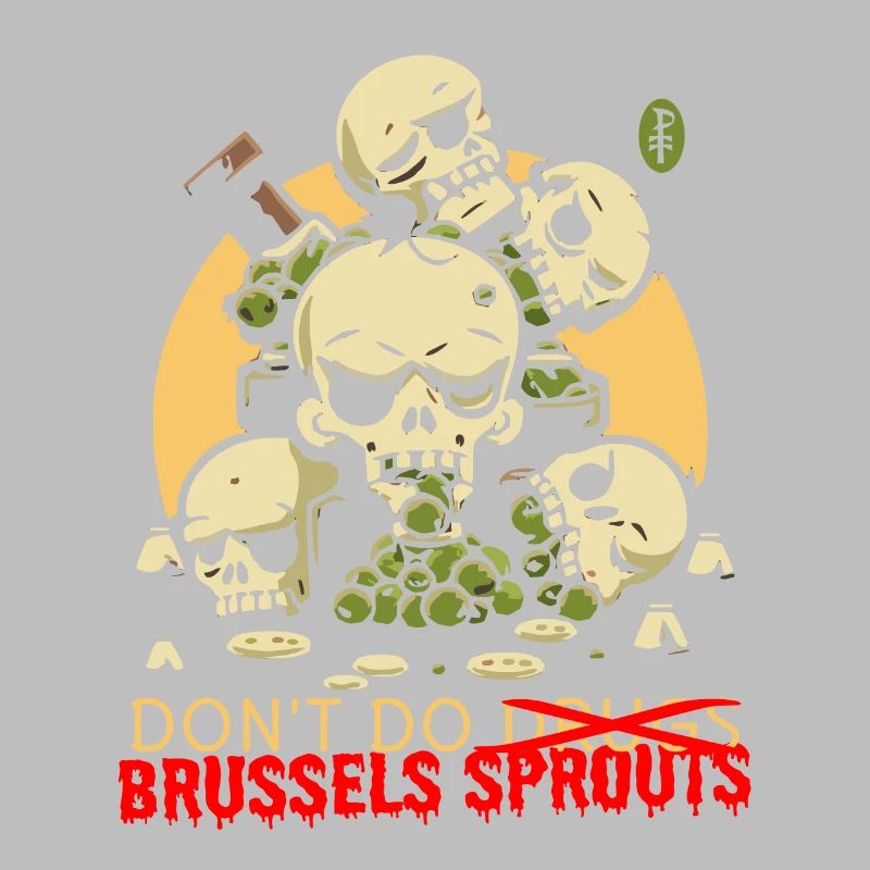 Disgusting Vegetable Skulls: Avoid Brussels Sprouts