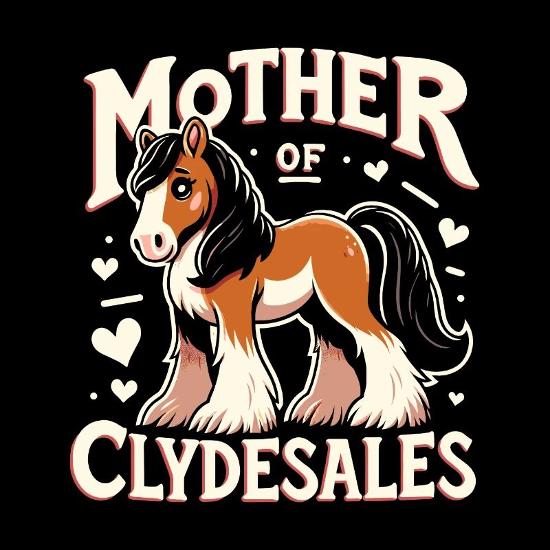Amateurs de chevaux de trait race de cheval géant Clydesdale