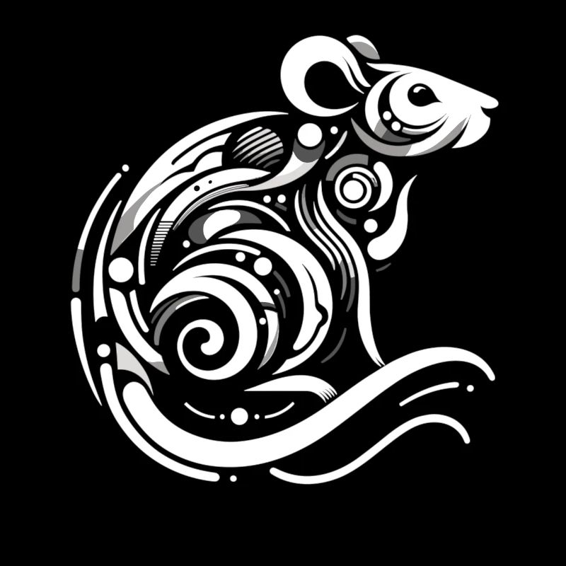 Le rat dans l’abstraction : des lignes astucieuses