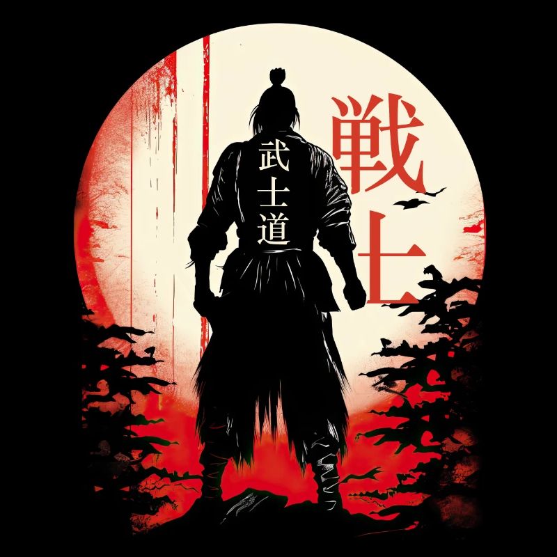Bushido Code Samurai Japanese Warrior Kanji