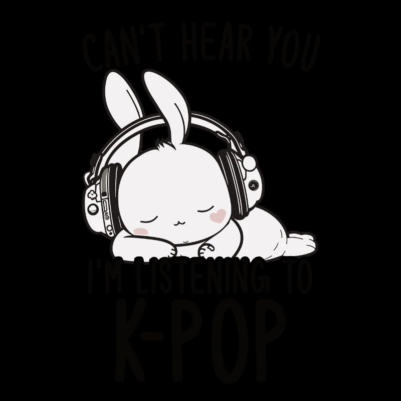 Je ne t’entends pas, j’écoute Kpop Rabbit K-pop