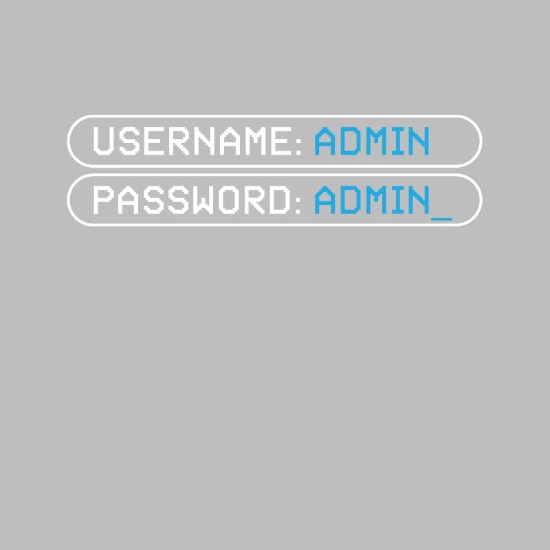 Nom d’utilisateur Admin Mot de passe Programmeur