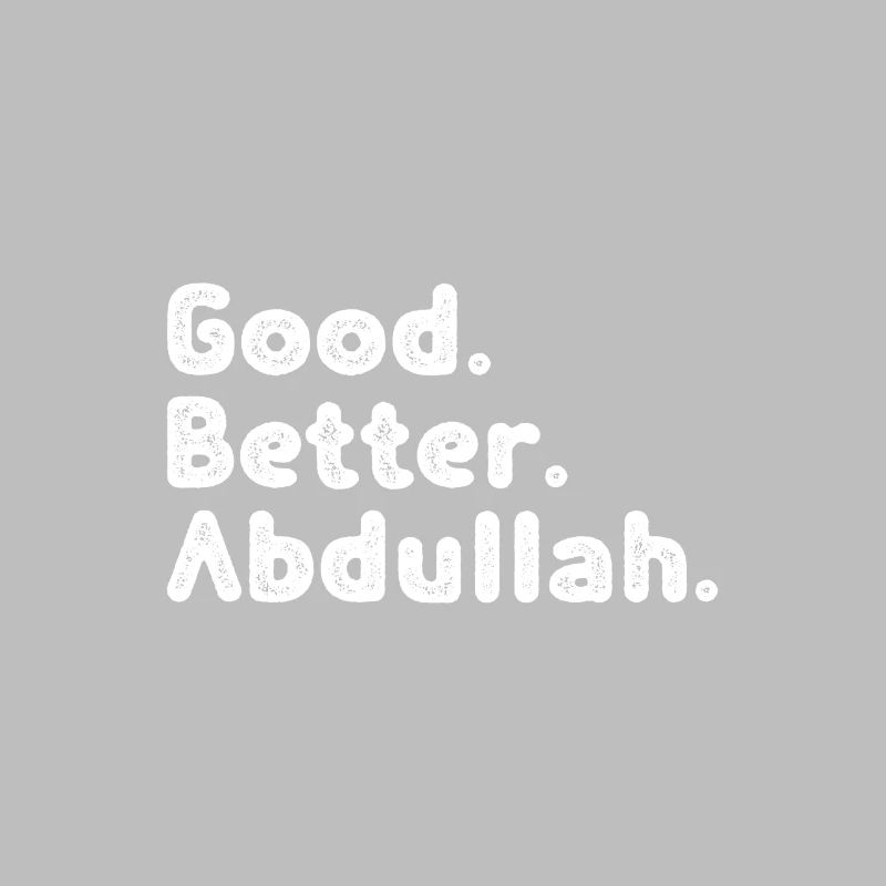 Cool guys are called abdullah