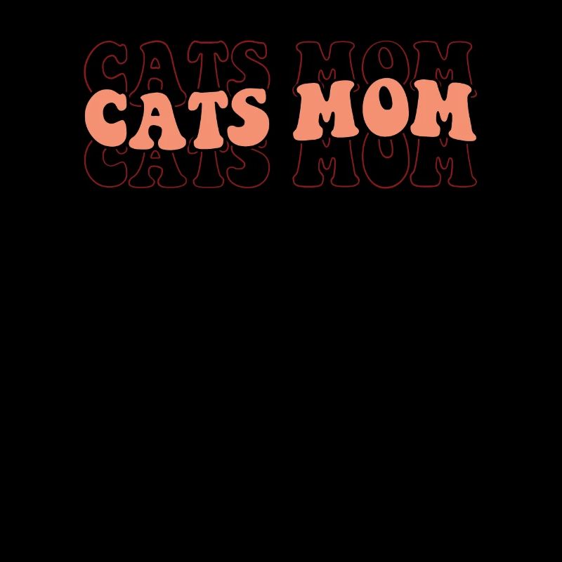 Chats Maman - Drôle de Chat Maman Style Rétro
