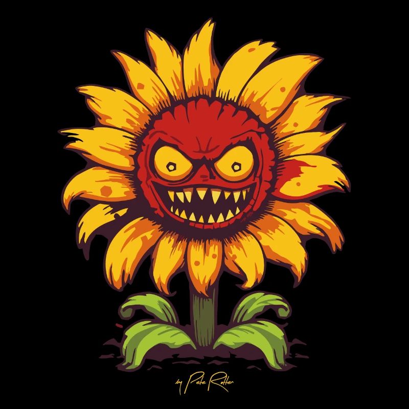 The Evil Crazy Sunflower