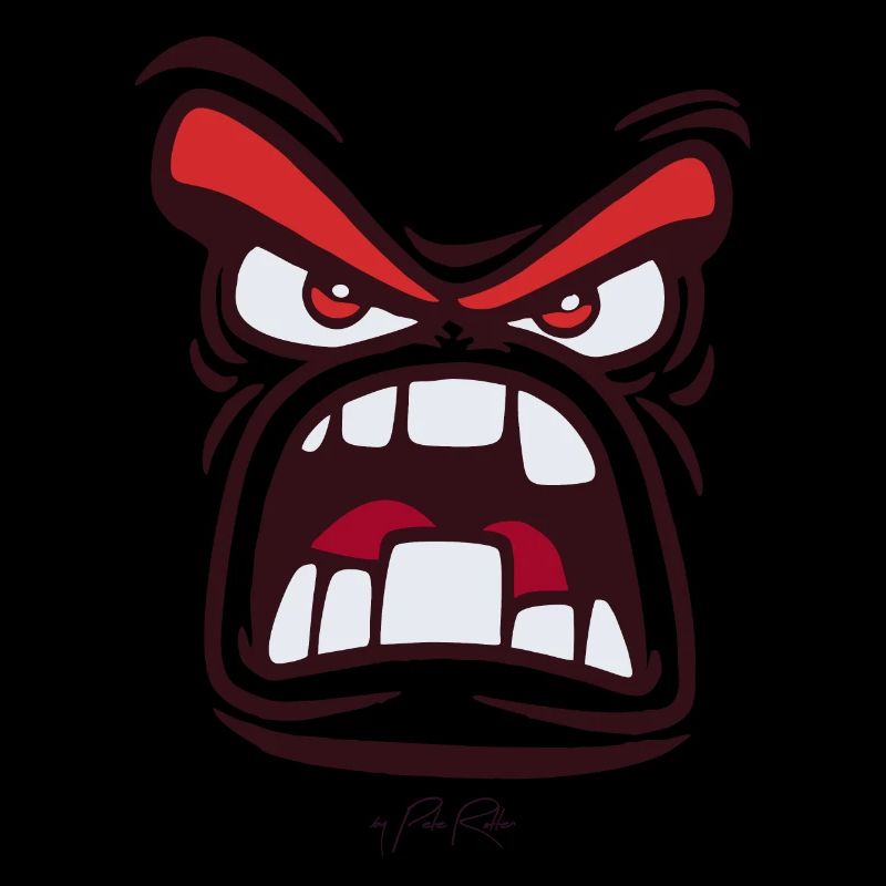 Angry angry face