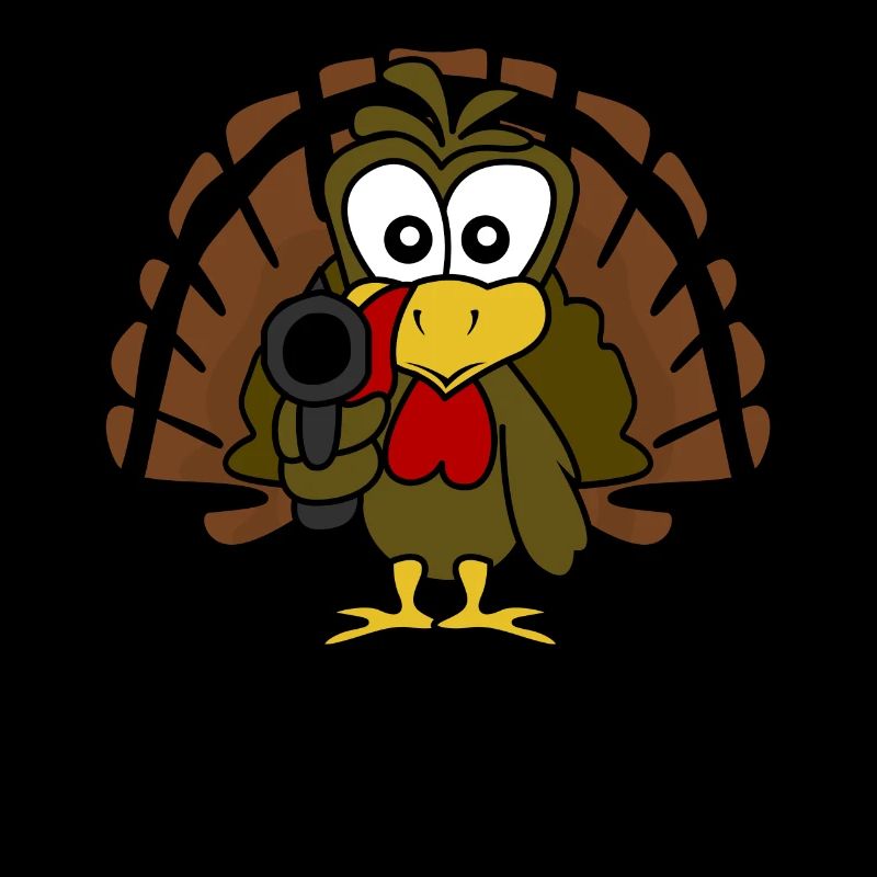Dinde avec pistolet Dindes de Thanksgiving