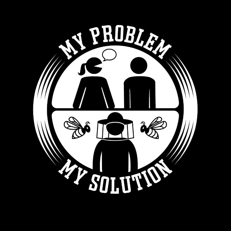 Beekeeper My Problem My Solution Pictogram Dad Mom