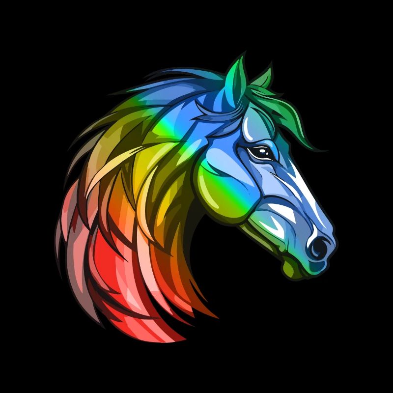 Pferd Kopf Bunt