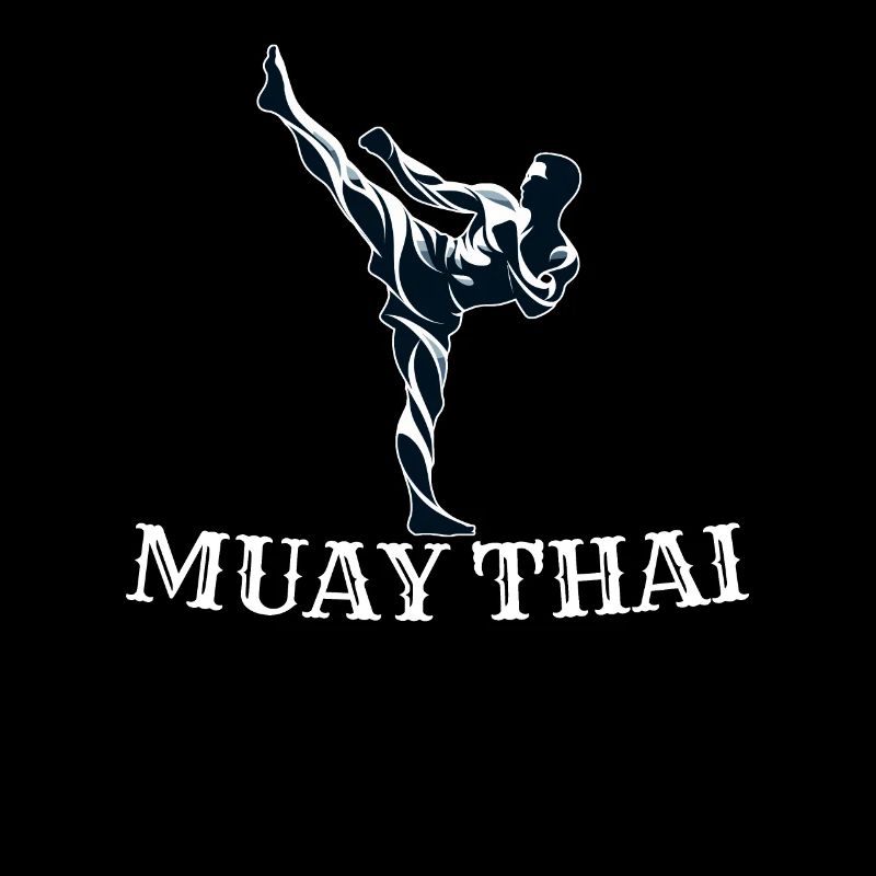 Conception de combattant Muay Thai