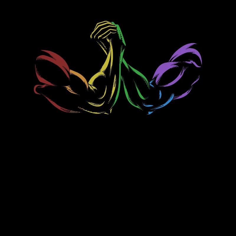 Arm Wrestling LGBT Rainbow Techniques Exercise