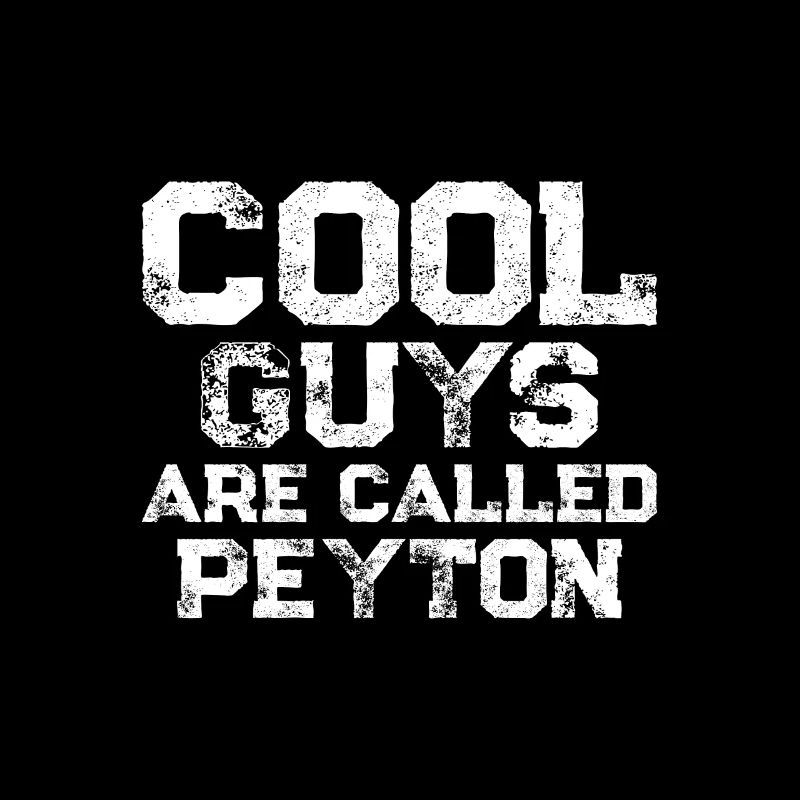 Les mecs cool s’appellent Peyton