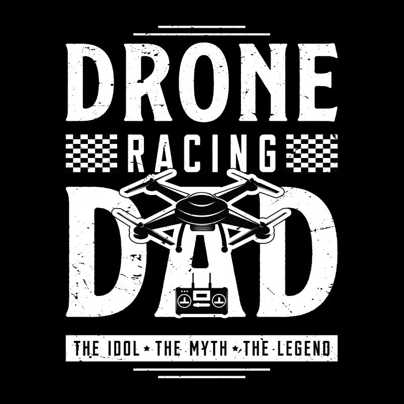 Amateur de courses de drones Papa L’idole Le pilote de drone
