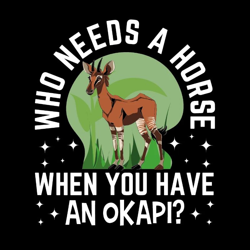 Drôle d’amant d’okapi gardien de zoo