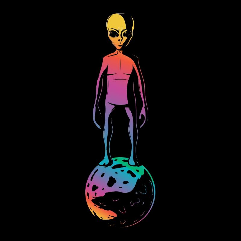 Cadeau coloré de planète extraterrestre
