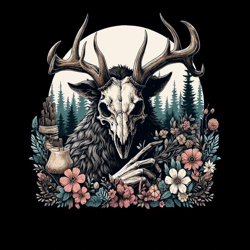 Floral Cryptid Wendigo