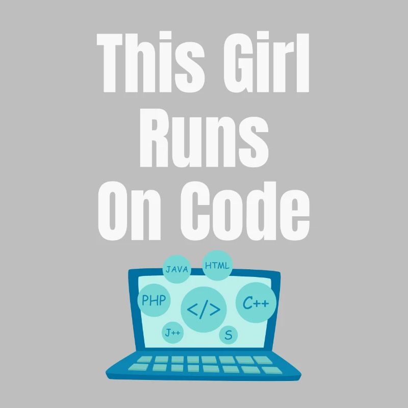 Dieses Mädchen Läuft Auf Codes Programmierer