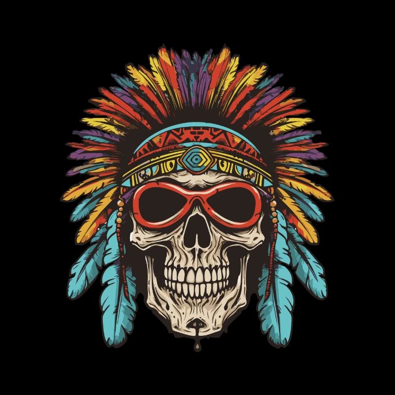 Crâne Apache amérindien