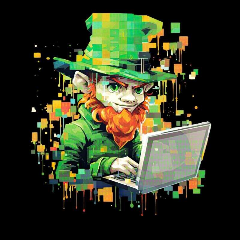 Coder Leprechaun St Patrick's Day Binary Programme