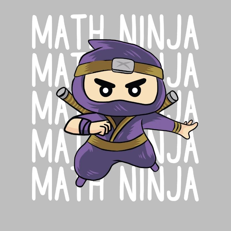 Funny Math Ninja Mathematics Geek Numbers