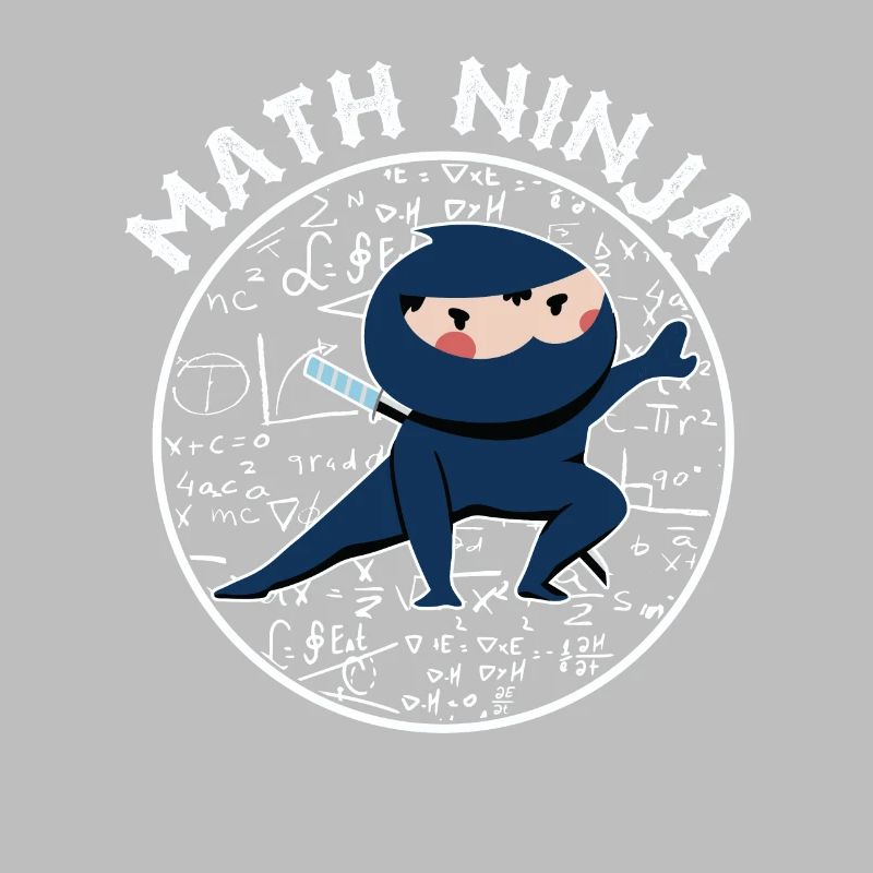 Funny Math Ninja Mathematics Geek Numbers