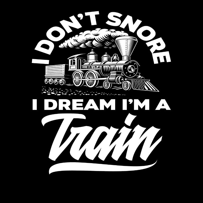Train Trains Hobby Train Spotter Railroad Snoring