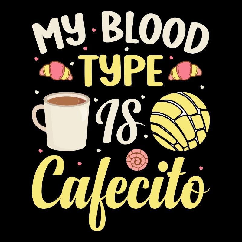 Spanisches Kaffeedesign „cafecito & Concha Lovers“