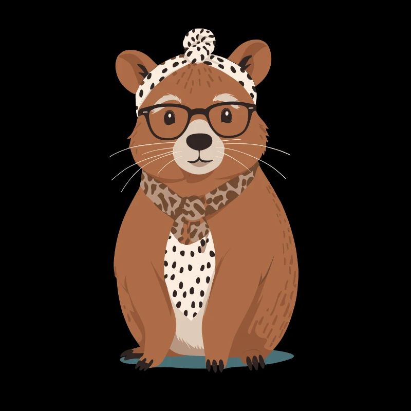 Lustige Capymama Wasserschwein Mutter Design