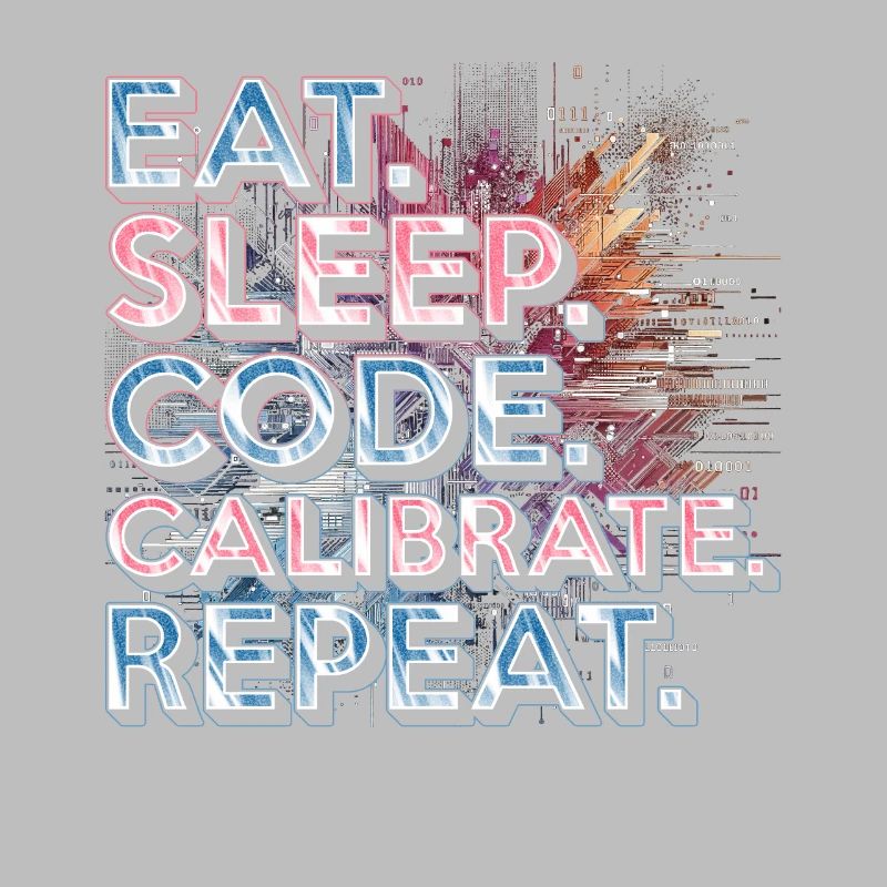 Ingénieur en robotique Manger Dormir Code Calibrer Répéter