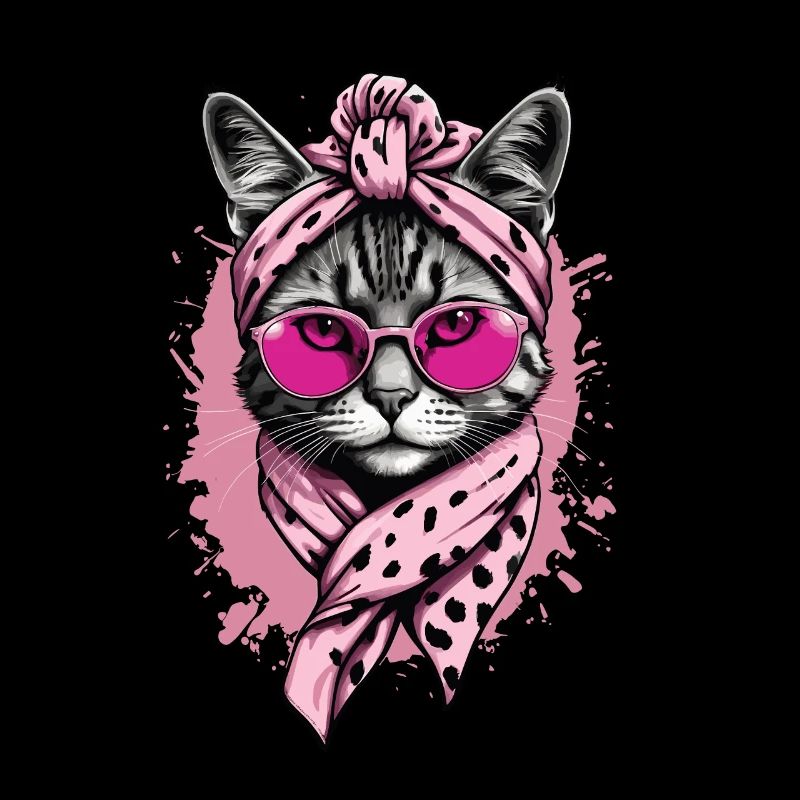 Mignon Chat Maman Cat Amant Maman Style