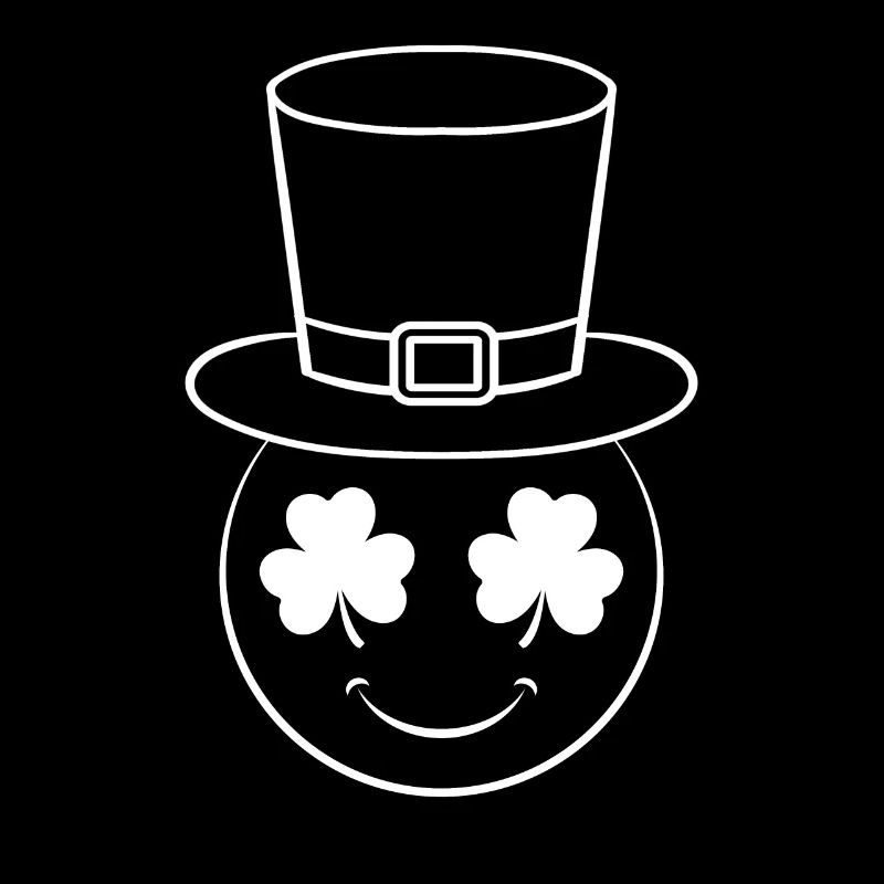 Visage heureux de la Saint-Patrick