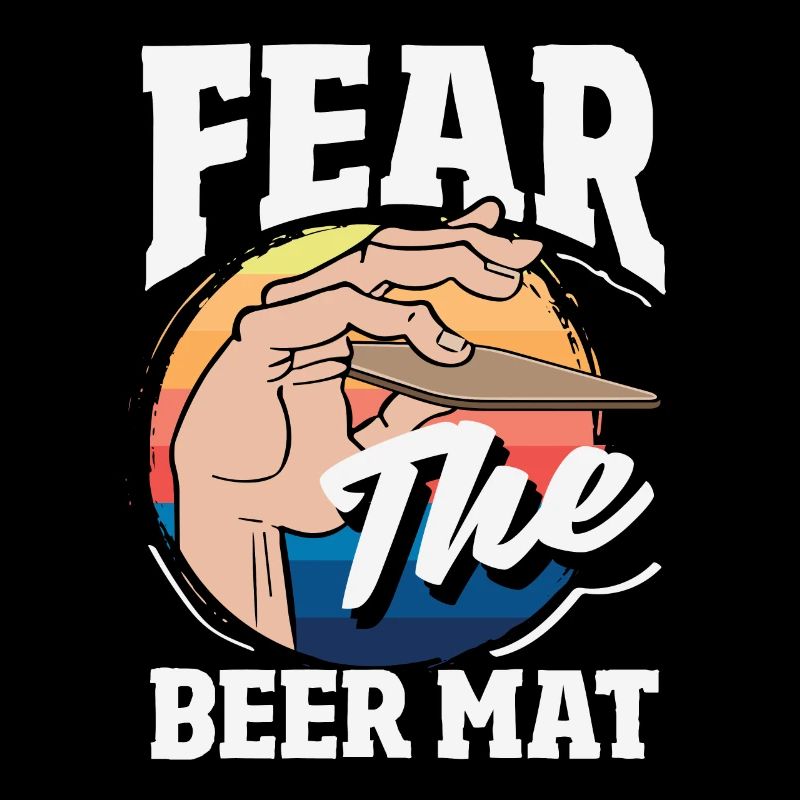Beer mat turn over game beer
