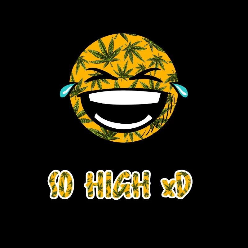 Lachendes Weed Button