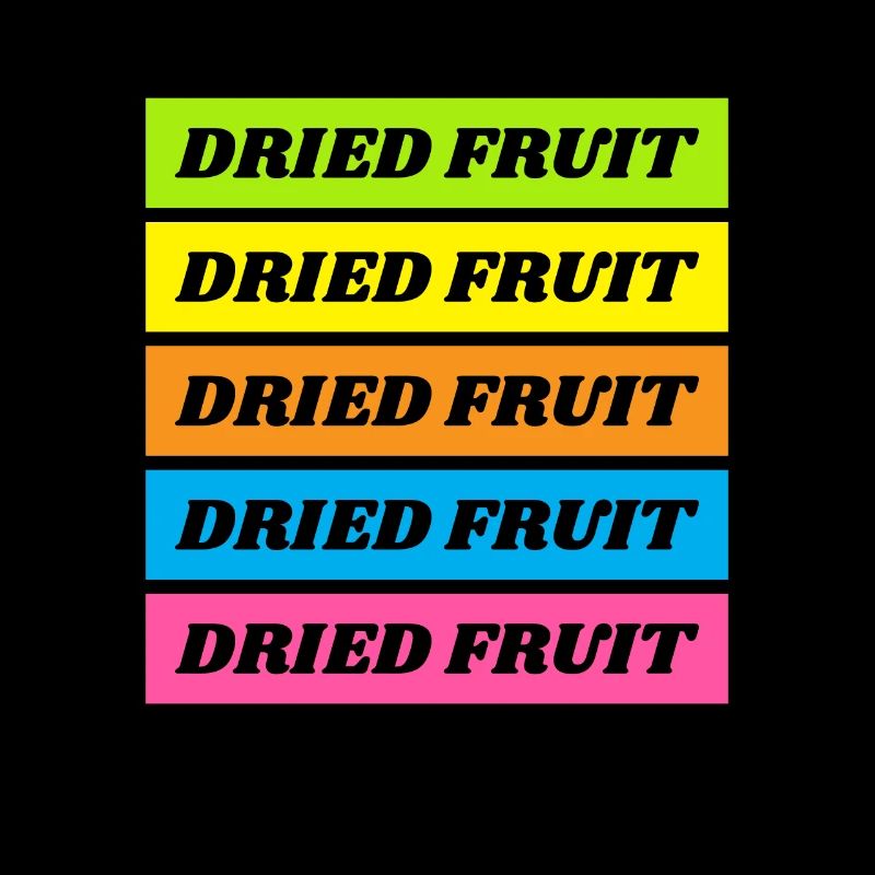 Dried Fruit Retro Trockenfrüchte Dörren