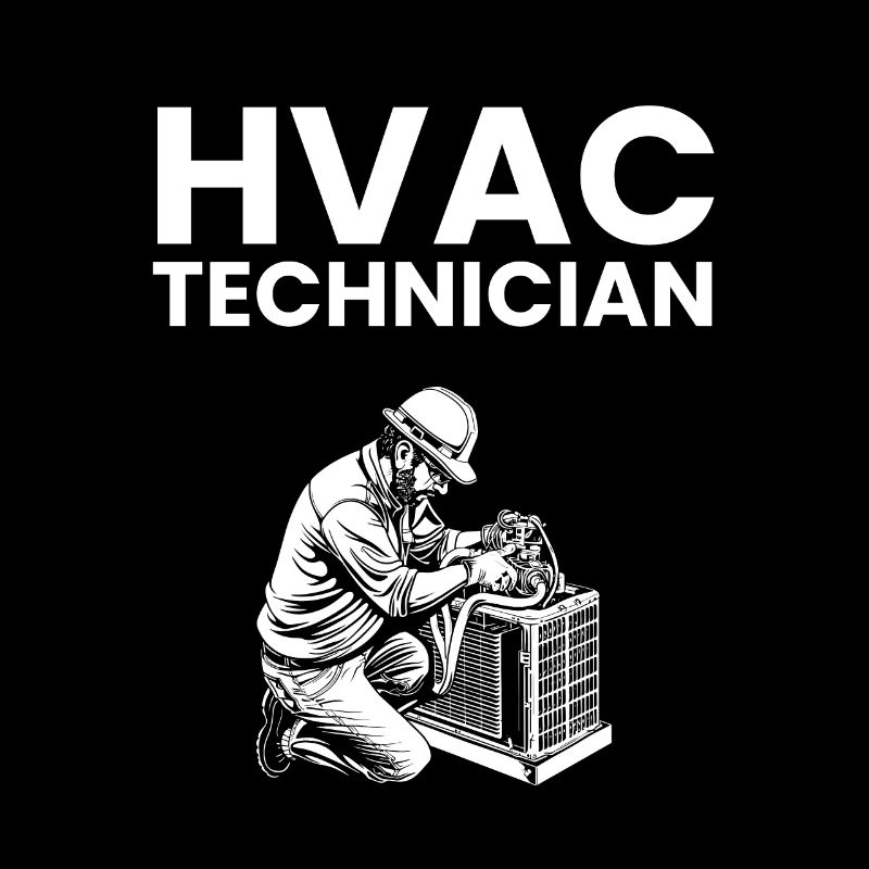 HVAC Technician, american flag HVAC