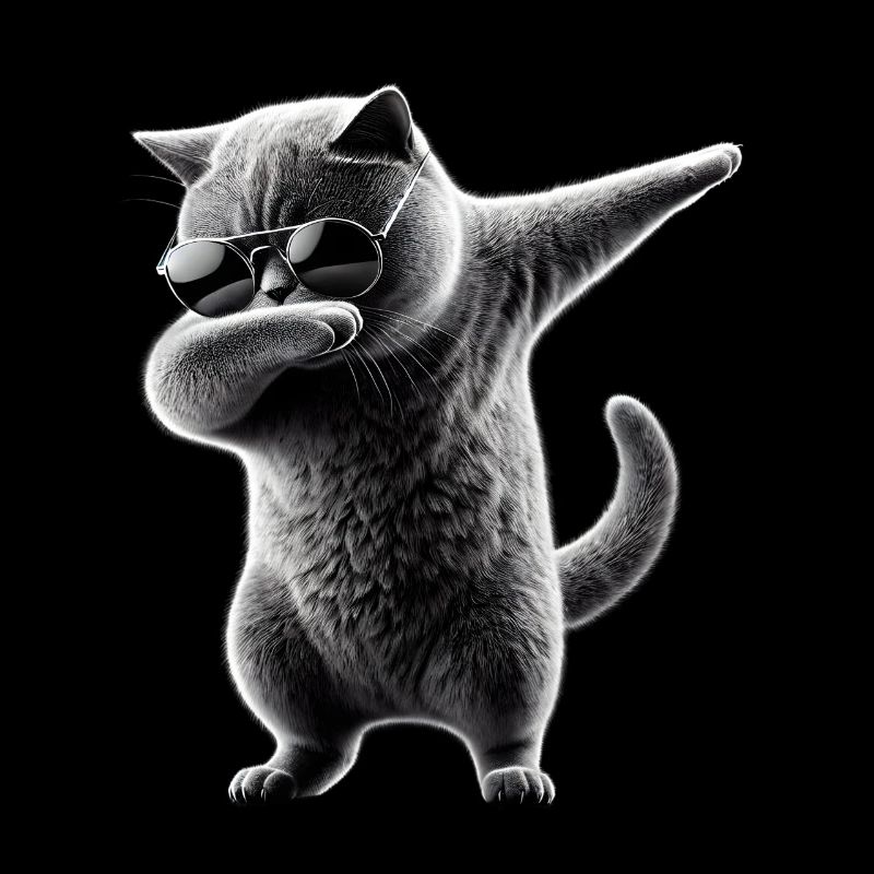 Dabbing Britisch Kurzhaar Katze Dab Haustiere