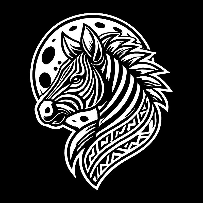 Zebra Moon Phases