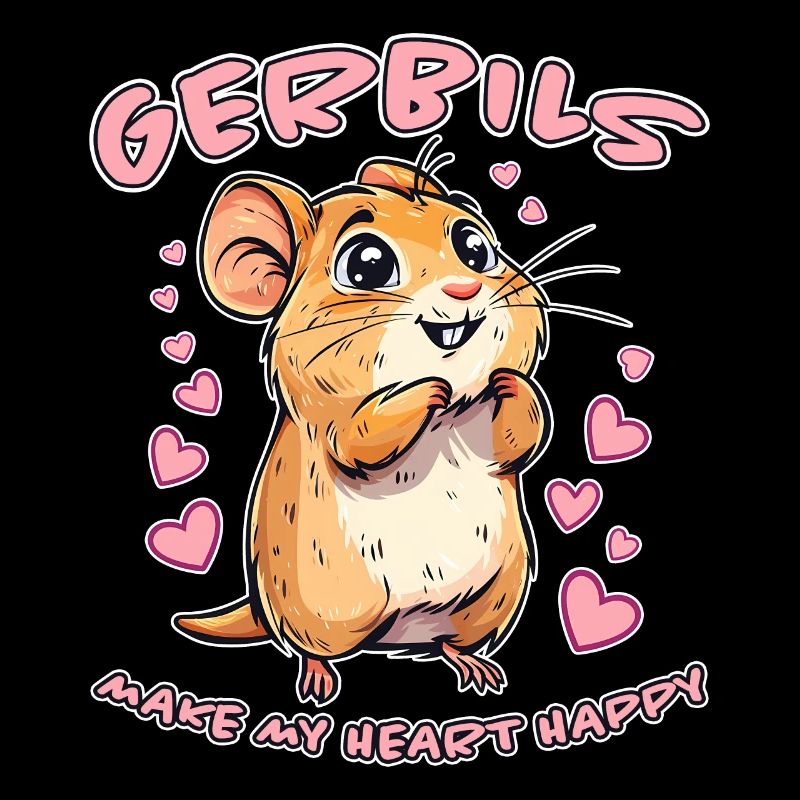 Gerbille disant rat de course drôle gerbille cadeau