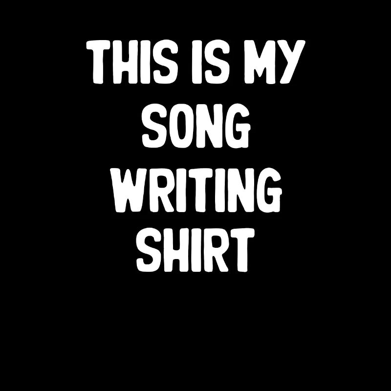 C’est ma chemise d’écriture de chansons Guitariste de karaoké