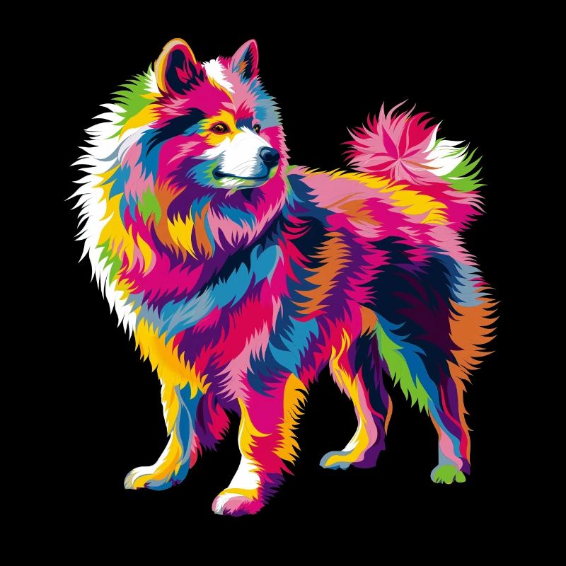Samojeden Hund Popart
